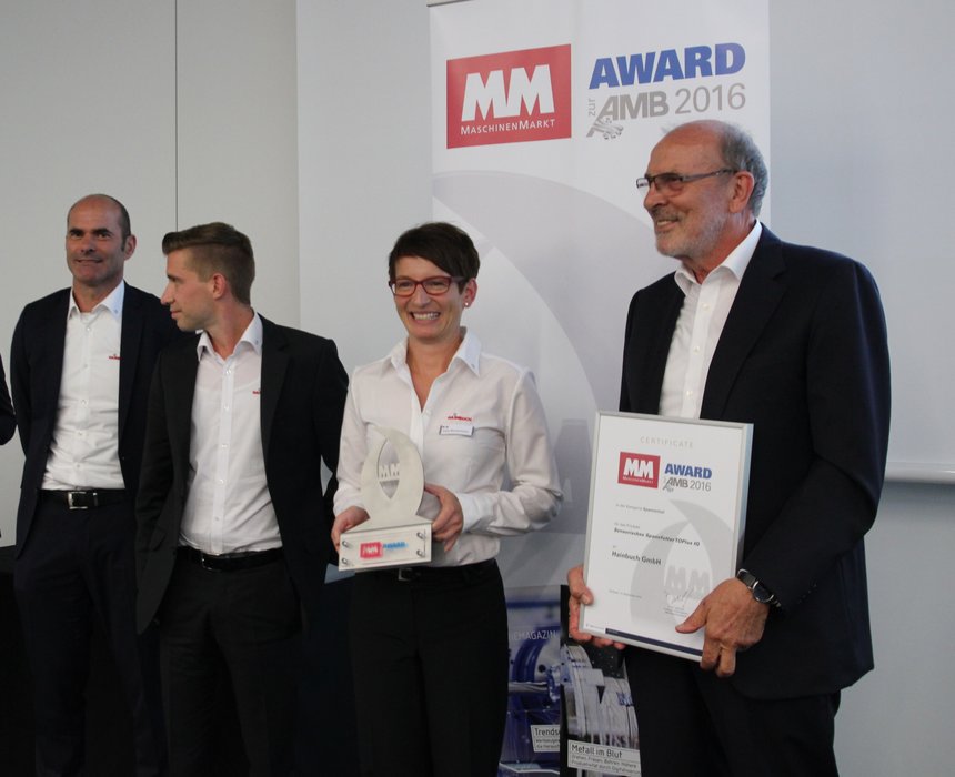 Spannfutter Toplus IQ gewinnt den Innovationspreis »MM Award zur AMB 2016«